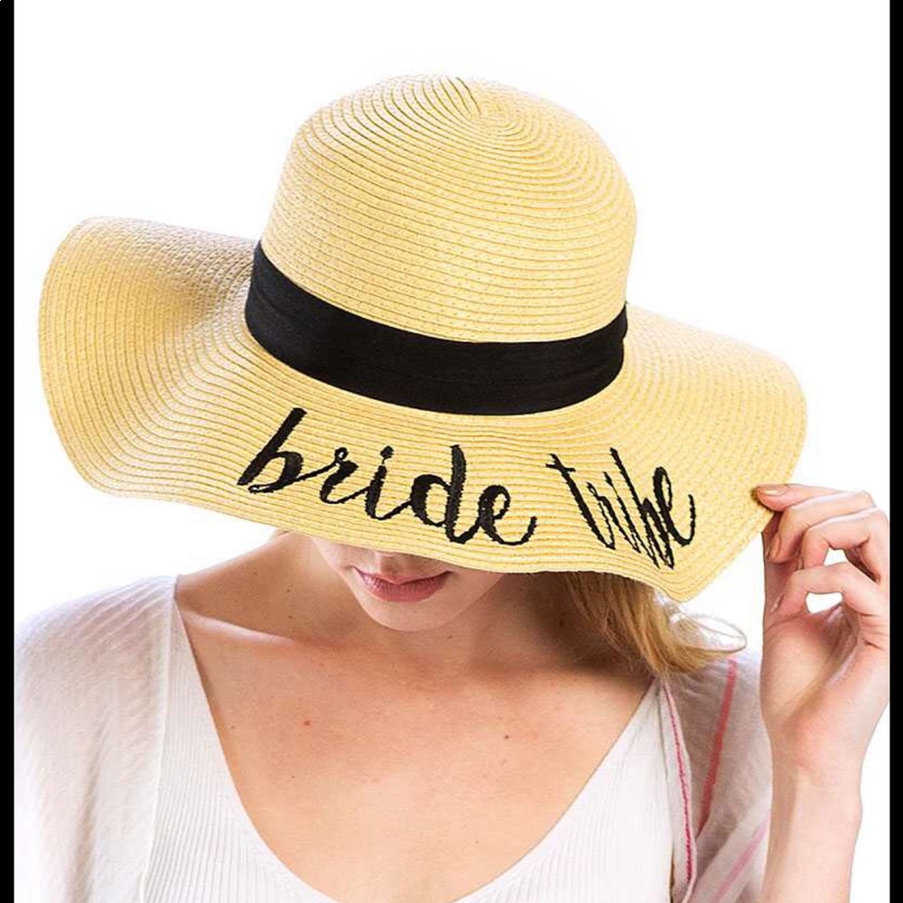 SINGLE bride tribe sun hat